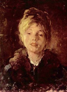 Nicolae Grigorescu: Portrait of a girl